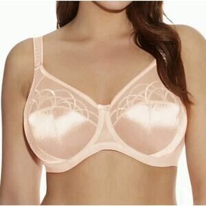 ELOMI LATTE SIZE 36I US STRETCH BAND UNDERWIRE FULL CUP BRA EL 4030 LAE B2355